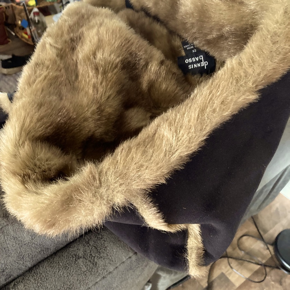 Fur lined hoody